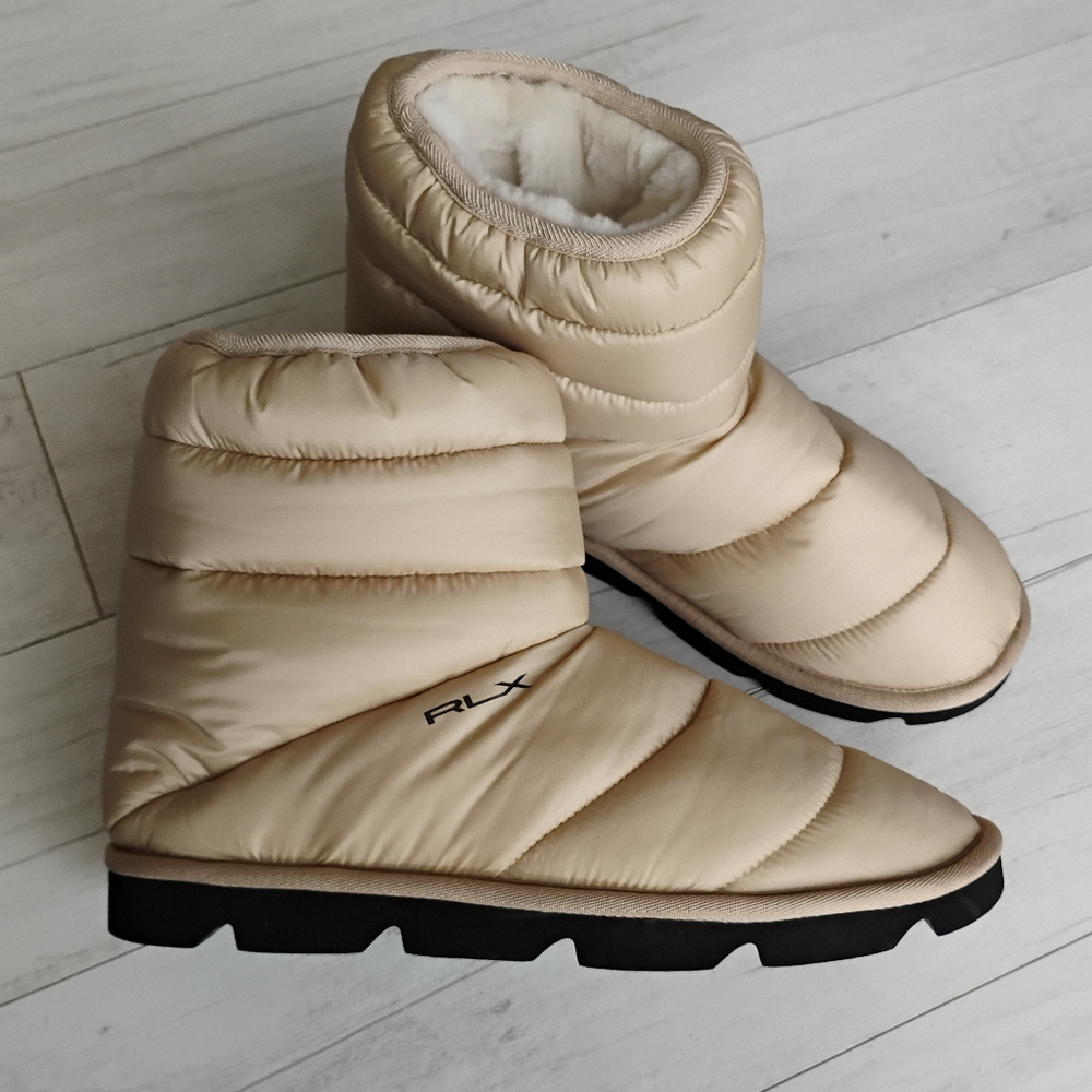 RLX RALPH LAUREN NEW Logo Quilted Bootie Boots